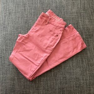Faded rose skinny jeans